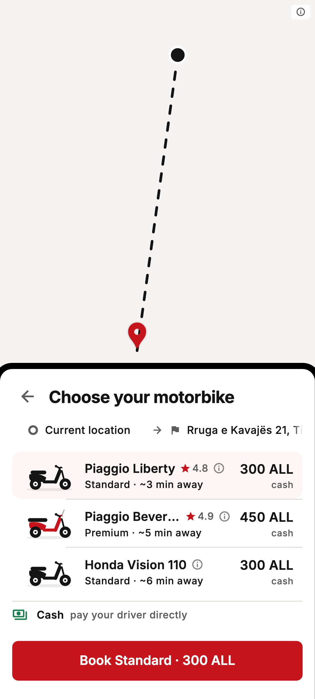 The motorbike list