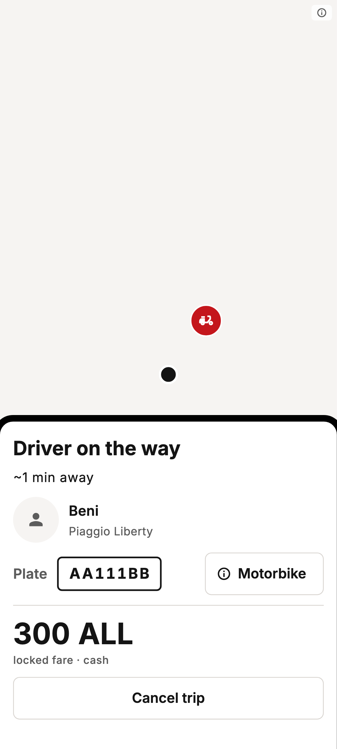 Driver on the way